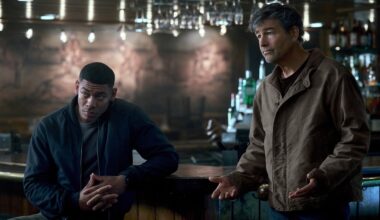 Aaron Pierre and Kyle Chandler in Lanterns