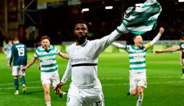 Celtic set up Hearts title showdown after controversial penalty with last kick of game secures win over Motherwell