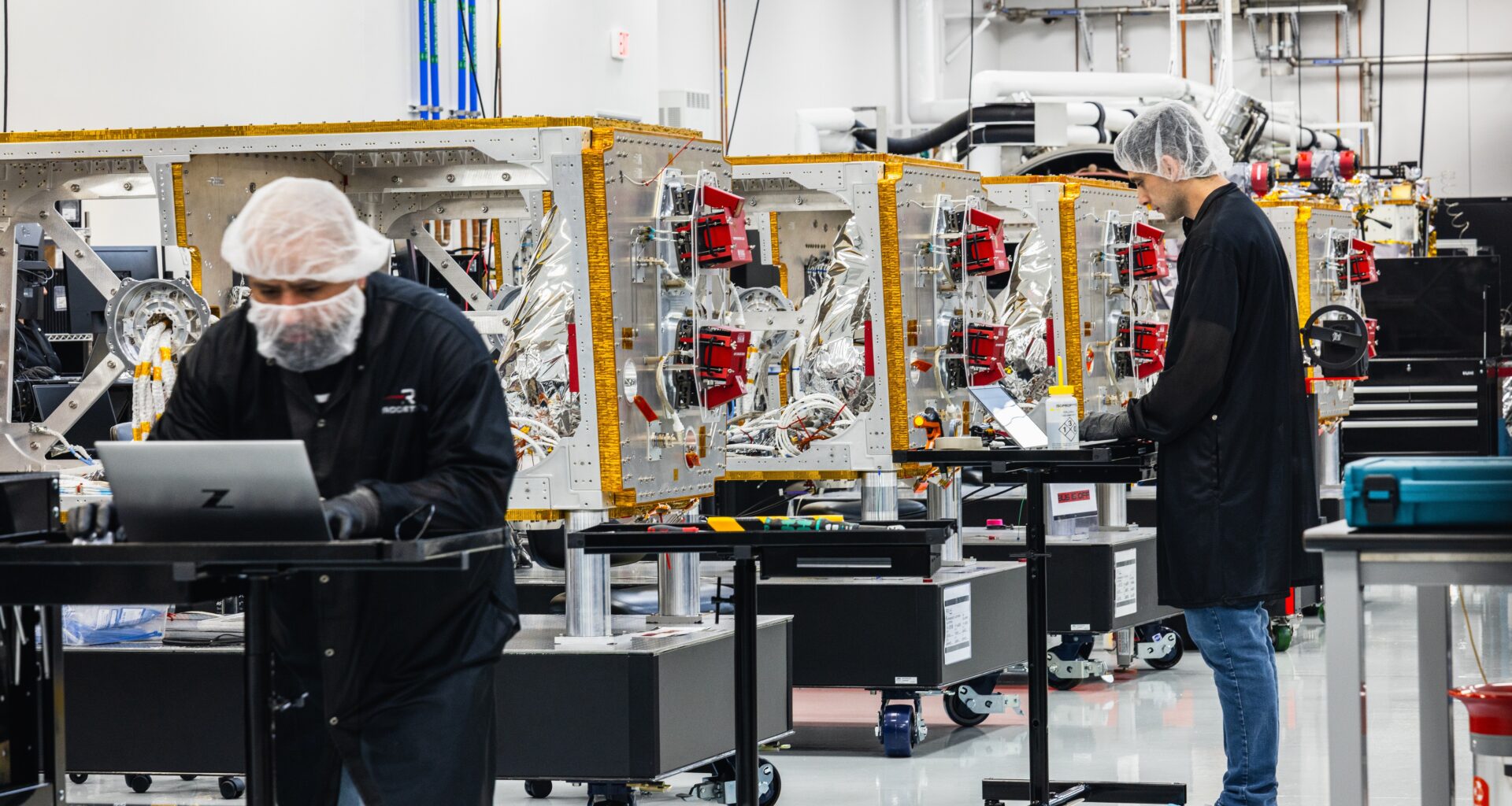 Rocket Lab's Lightning Spacecraft Production Line