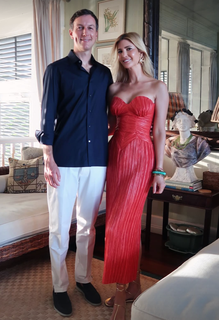 Ivanka Trump and Jared Kushner shared sweet moments together during the holiday weekend getaway
