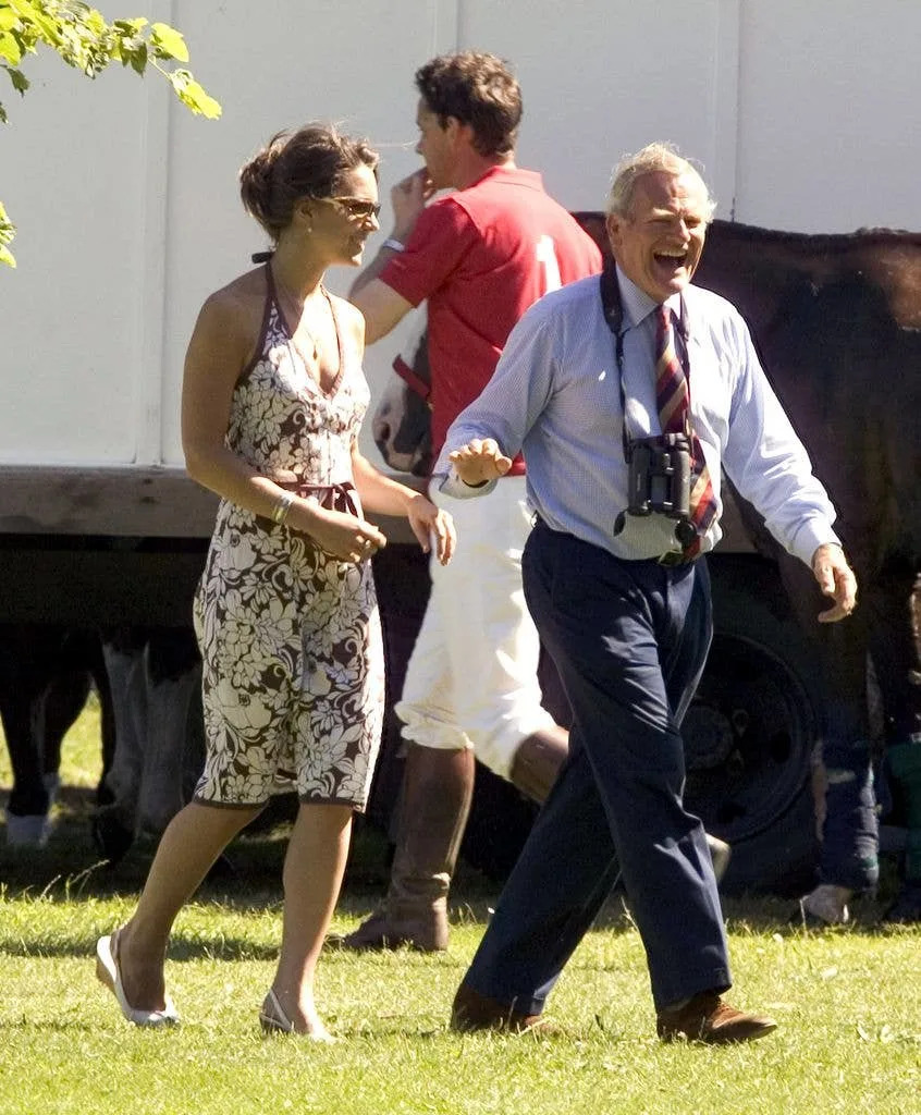 A photo of Kate Middleton wearing a halterneck dress