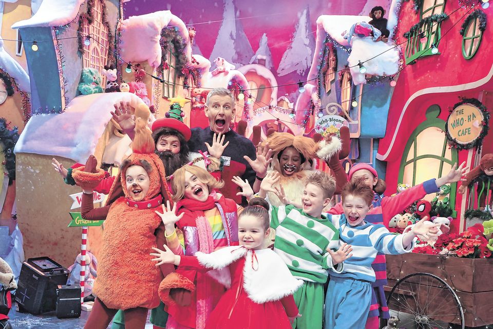 Patrick Kielty with some of the children participating in last year’s ‘Late Late Toy Show’. Photo: Collins