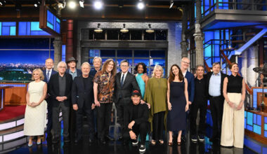 Stephen Colbert alongside 'Late Show' guests