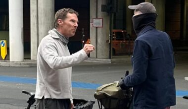Moment Benedict Cumberbatch erupts in blazing ‘road rage’ row with cyclist who slams him as 'deluded' in furious spat