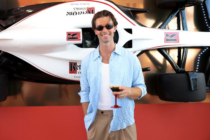 Patrick Schwarzenegger Takes A Day Off At The Big Race In Miami With Ketel One Vodka
