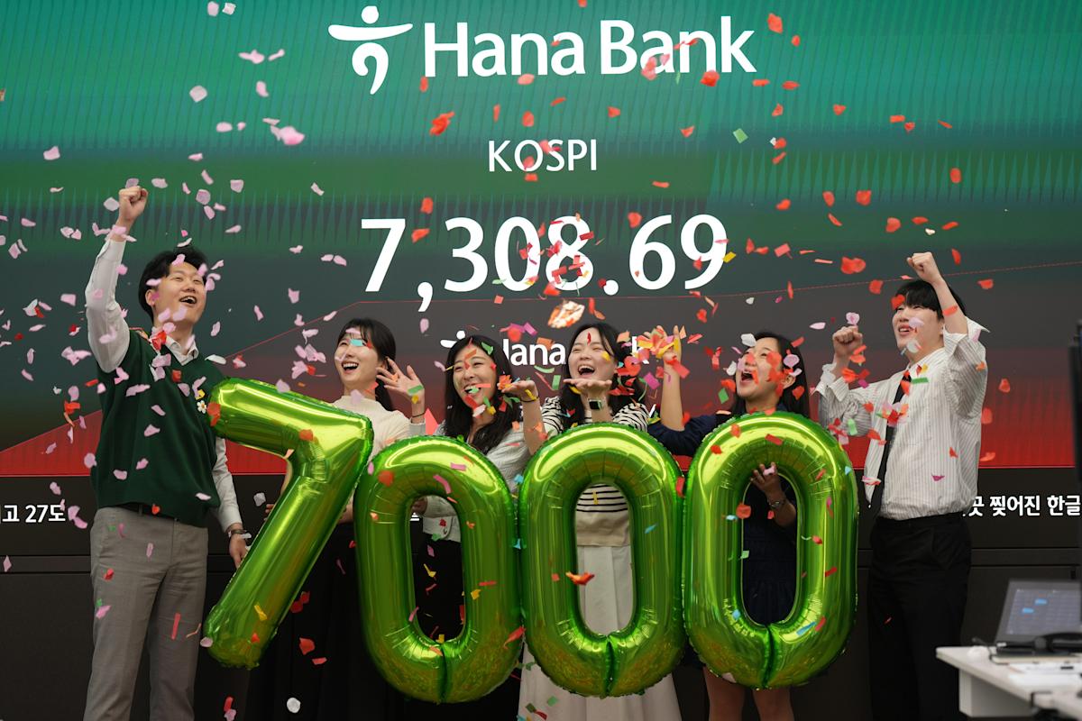 AI boom drives a rally in buying of tech shares, pushing South Korea's Kospi to a record