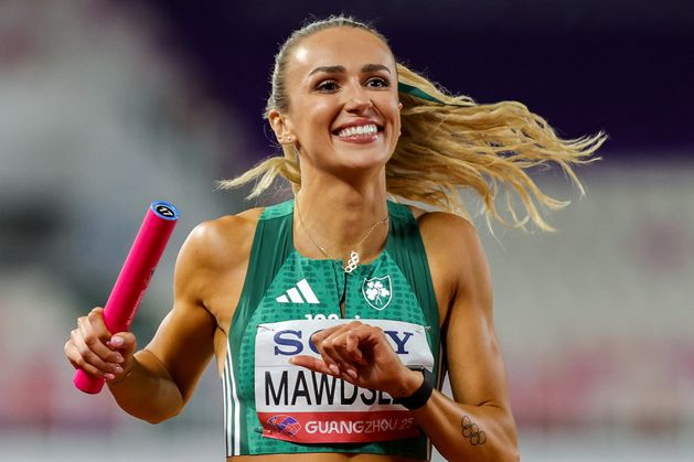 Sharlene Mawdsley’s stunning final leg helps guide Ireland women’s relay team into World Championships