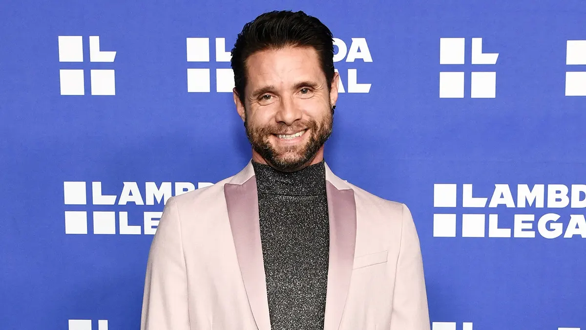 Danny Pintauro standing at the Lambda Legal West Coast Liberty Awards event in West Hollywood