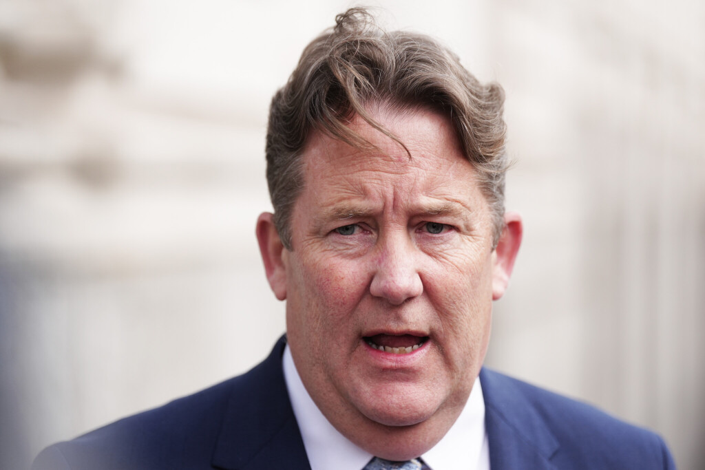 Irish Cabinet meeting. Transport Minister Darragh O'Brien speaking to the media ahead of a Cabinet meeting at Government Buildings in Dublin. Picture date: Wednesday April 1, 2026. Photo credit should read: Brian Lawless/PA Wire URN:84100156