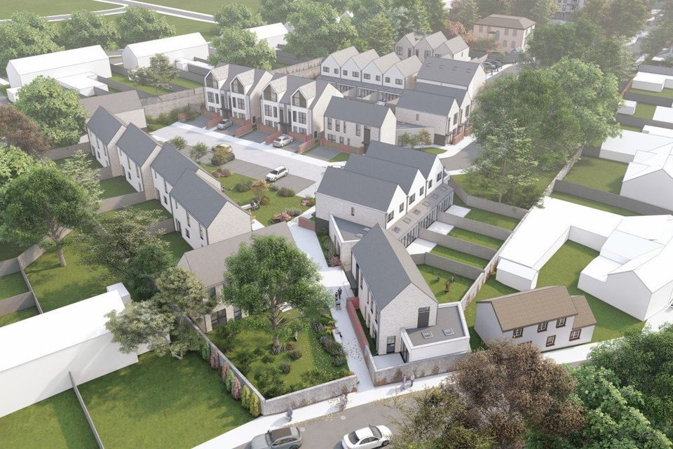 A computer-generated image of what the housing development at Celbridge Lodge could look like if planning permission is granted