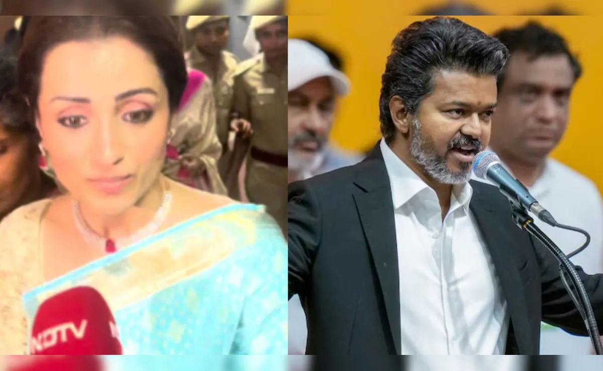 Trisha Krishnan Speaks To NDTV, Shares Joy Over Vijay Becoming Tamil Nadu Chief Minister: "Very Happy"