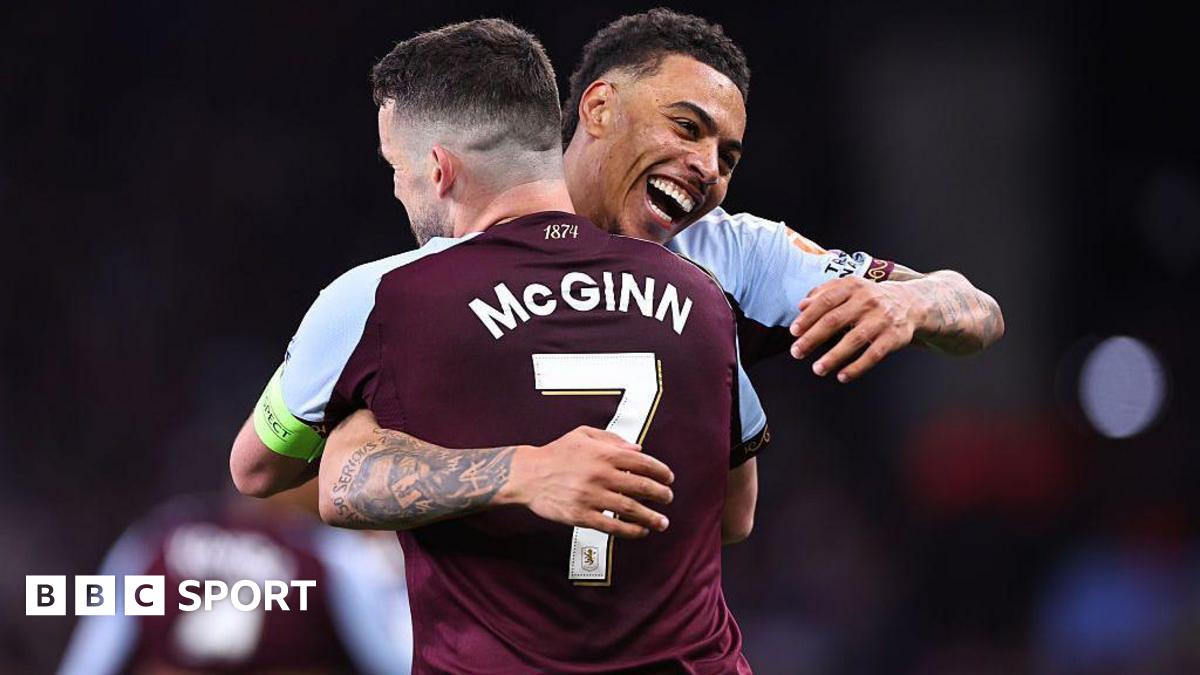 Emi Buendia and Aston Villa celebrate