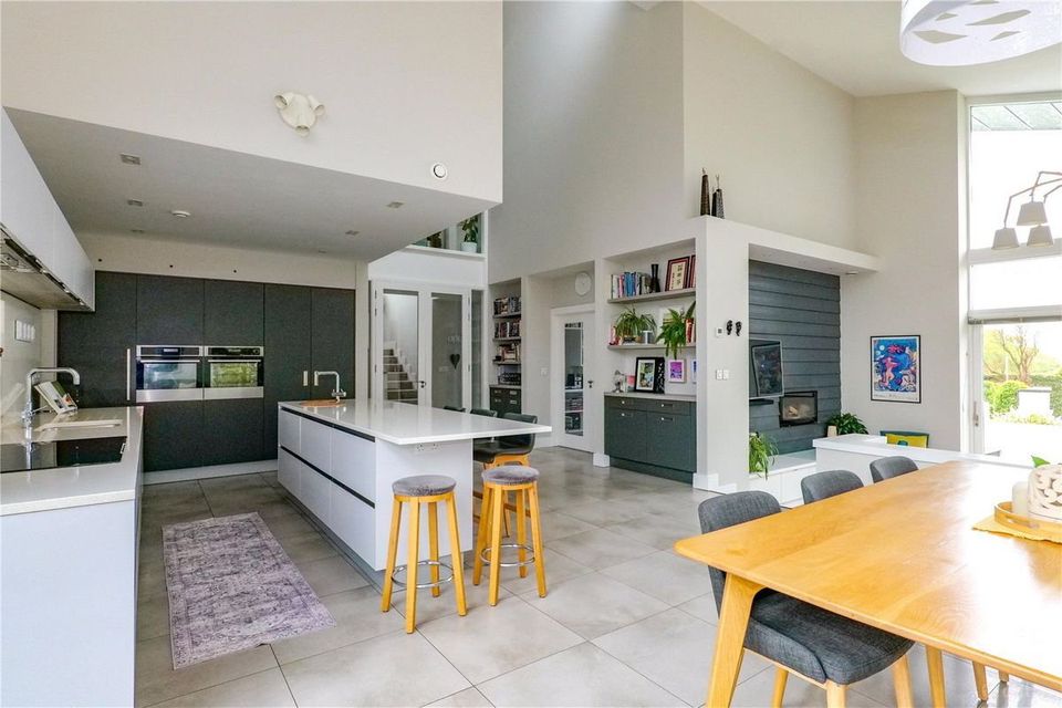 The property features a kitchen/living area
