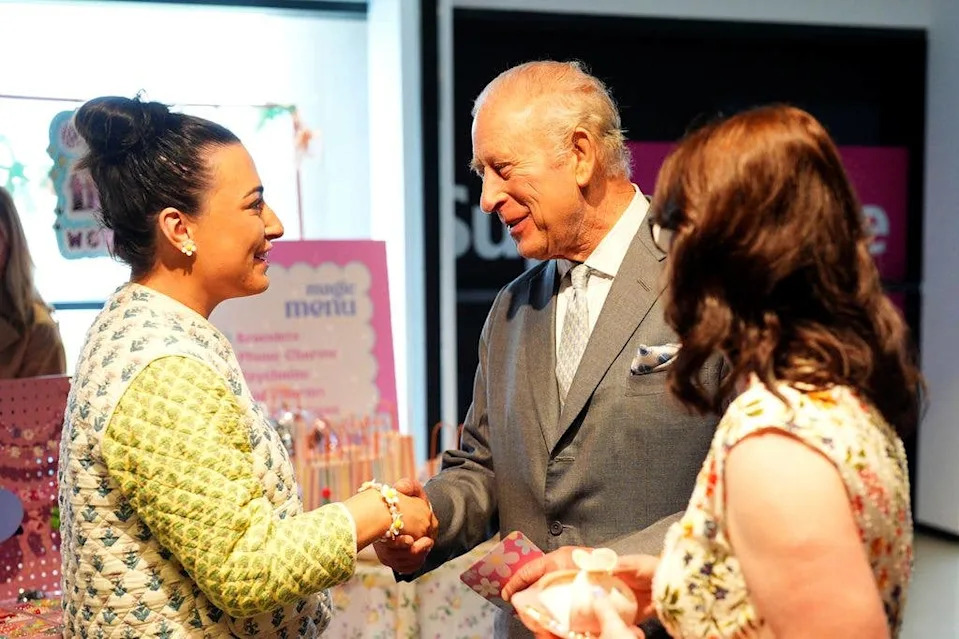 King Charles received a gift from Empower Flower Workshops for Princess Charlotte