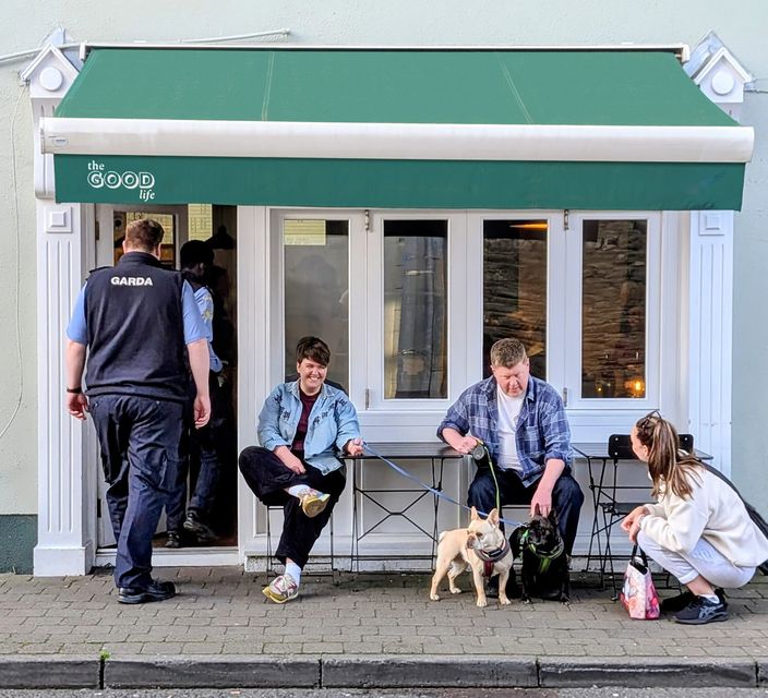 Wife and husband Ruth Sutton and Owen Deehan outside The Good Life café on South Quay, which has recently opened an onsite bakery.