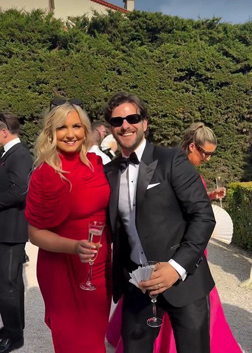 Eric Roberts and his wife Niamh at Rob Kenny's wedding. Pic: Eric Roberts / Instagram