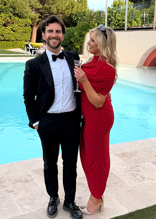 Eric and Niamh Roberts at Rob Kenny's wedding. Pic: Eric Roberts / Instagram
