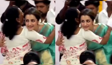 Trisha Krishnan Meets Vijay's Mother, Hugs Her At Oath-Taking Ceremony