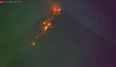 Watch: Green Fireball Meteor Lights Up Erupting Mayon Volcano In Stunning Footage