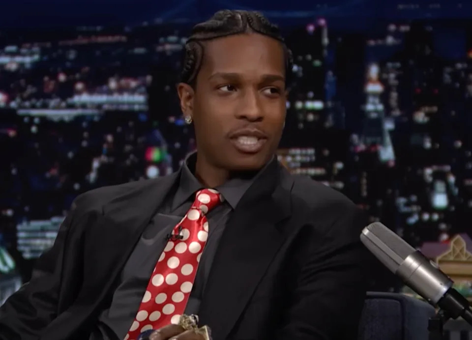 ASAP Rocky during an interview on 'The Tonight Show Starring Jimmy Fallon.'