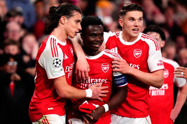 Bukayo Saka on target as Arsenal book place in Champions League final
