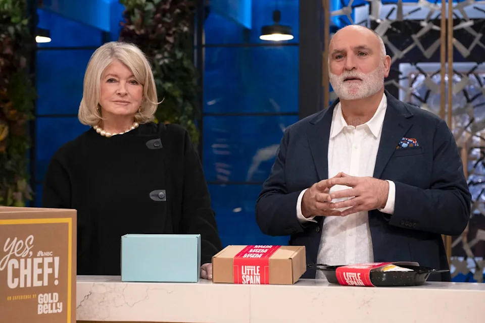 Martha Stewart and José Andrés on 'Yes, Chef!'.Credit: Pief Weyman/NBC via Getty