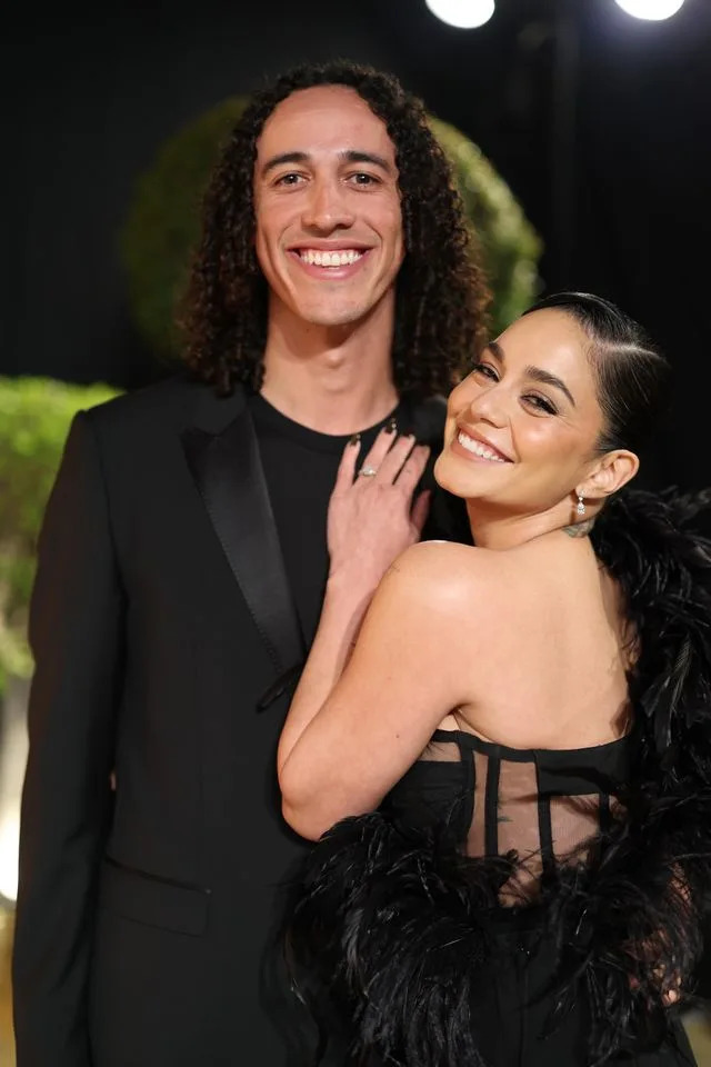 Cole Tucker and Vanessa Hudgens attend the 2025 Vanity Fair Oscar Party in Beverly Hills, California on March 2, 2025.Credit: Getty Images