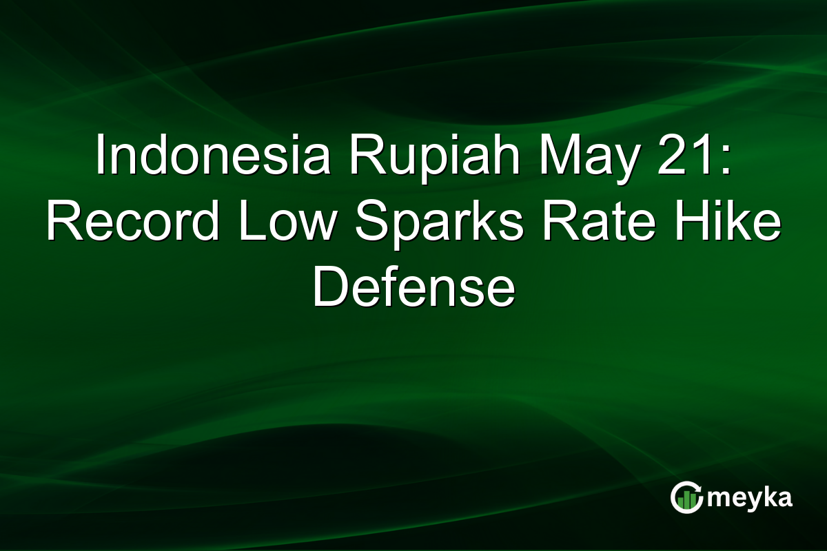 Indonesia Rupiah May 21: Record Low Sparks Rate Hike Defense