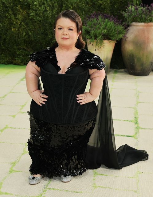 Sinead Burke poses during the Met Gala, an annual fundraising gala held for the benefit of the Metropolitan Museum of Art's Costume Institute with this year's theme 'Costume Art' in New York City, New York, U.S., May 4, 2026. REUTERS/Daniel Cole