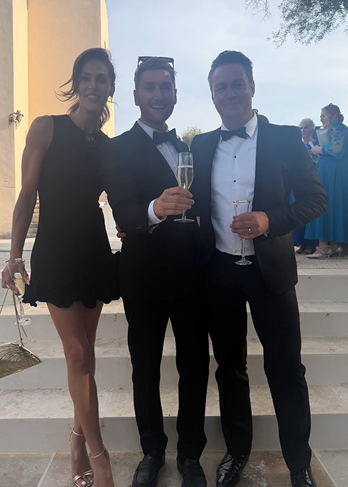 Glenda Gilson at Rob Kenny's wedding. Pic: Glenda Gilson / Instagram
