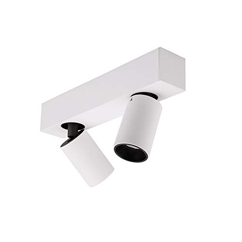 Adjustable Angle Surface Mount Spotlight Led Ceiling Light White Commercial Aluminum Panel Integrated Floodlight High Cri Living Room Clothing Entrance Decor Ceiling Down Lamp High Brightness (/white