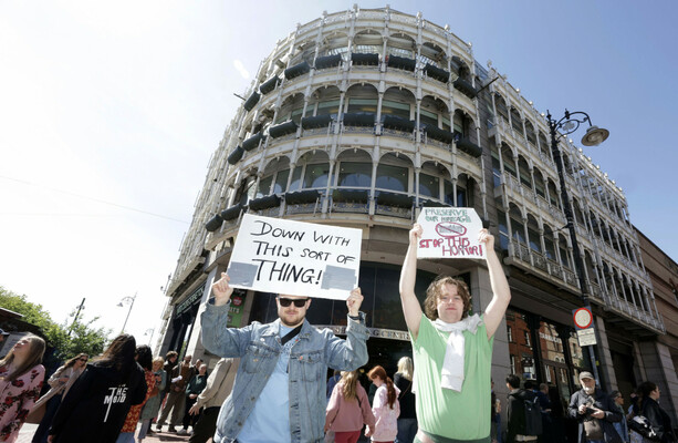 'Not what we want': Crowds protest against redesign of Stephen's Green Shopping Centre - The Journal