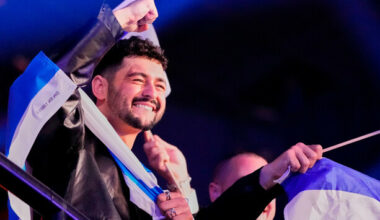 Four people removed from Eurovision semi-final after chants during Israel's performance