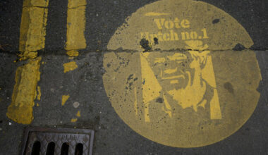 ‘Number of complaints’ received over Gerry Hutch images stencilled on ground near polling station - The Journal