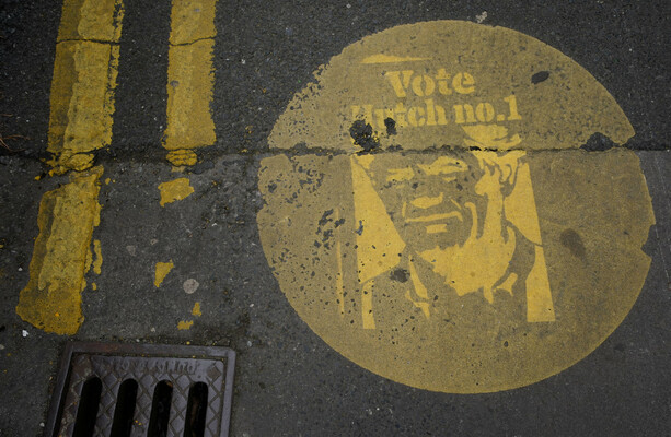 ‘Number of complaints’ received over Gerry Hutch images stencilled on ground near polling station - The Journal