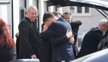 Mourners gather for funeral of Alex Coughlan in Dublin · TheJournal.ie