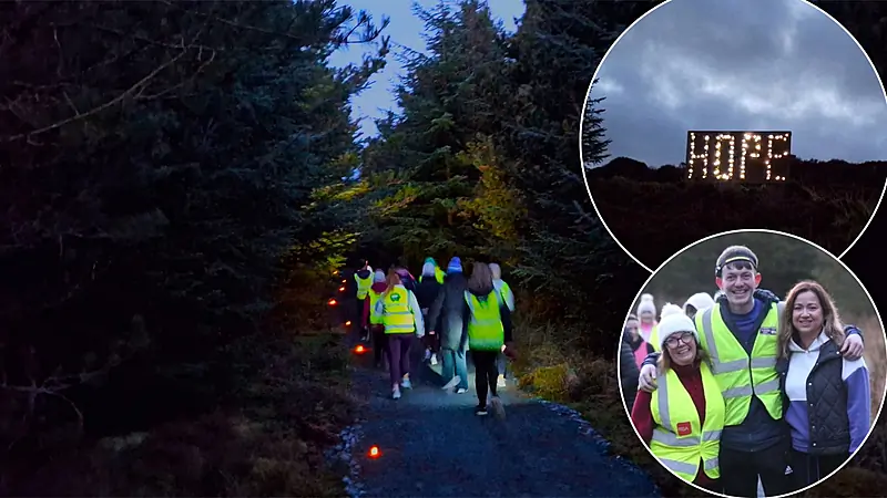 In Pictures: Over 150 support Fintown forest's first Darkness to Dawn walk