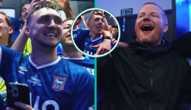 Ireland Stars Were Loving Sing-Song With Ed Sheeran After Ipswich Promotion