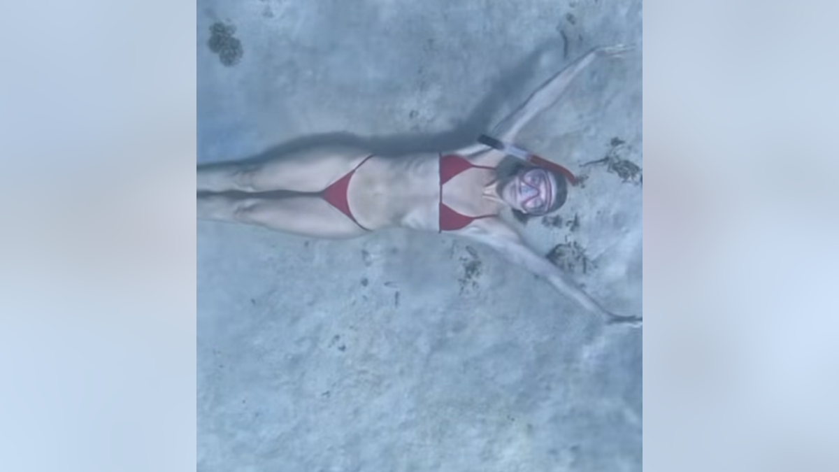 Julianne Hough swims in the ocean