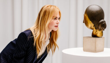 Nicole Kidman visits Brancusi’s Danaïde at Christie's