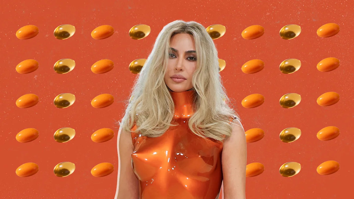 Kim Kardashian says she takes around 35 supplements a day. A dietitian says it's 'extreme' and that 'you can't supplement yourself out of a bad diet'