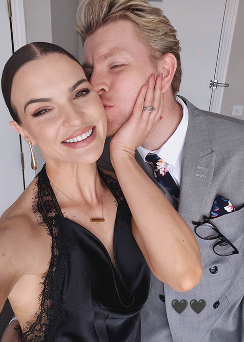 Kylee and Stephen Vincent at Laura Nolan's wedding. Pic: Kylee Vincent / Instagram