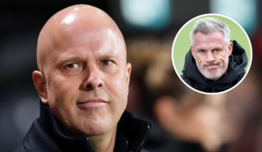 Liverpool manager Arne Slot and pundit Jamie Carragher