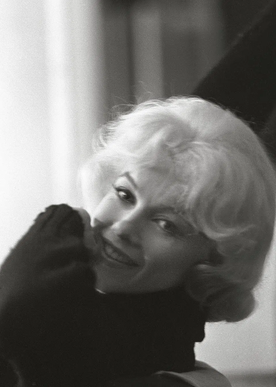 Monroe in her dressing room, on the set of “Let’s Make Love,” 1960