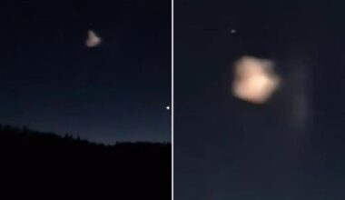 Wild cone-shaped UFOs light up Canada skies, sparking panic