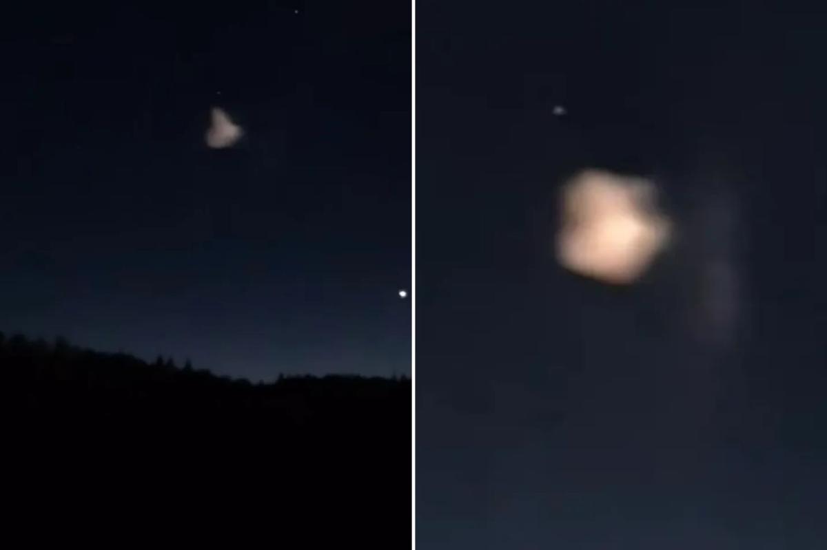 Wild cone-shaped UFOs light up Canada skies, sparking panic