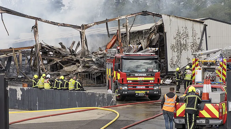 No injuries after major industrial fire in Donegal Town