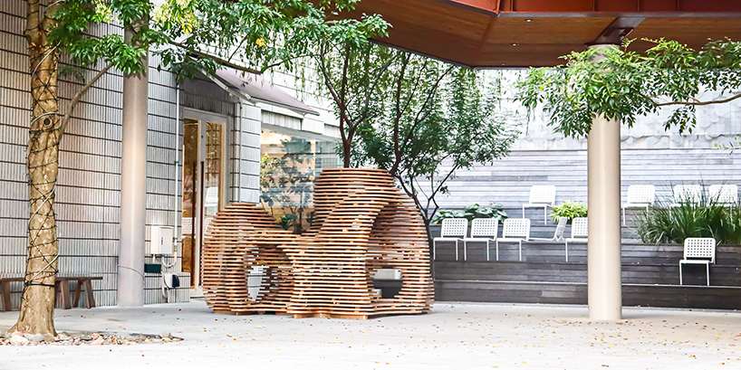digitally fabricated timber installation reimagines japanese engawa as public gathering space - 1