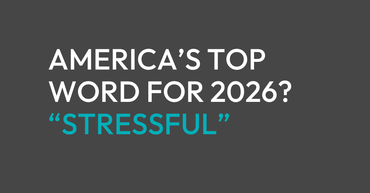 ‘Stressful’ tops Americans’ word for 2026