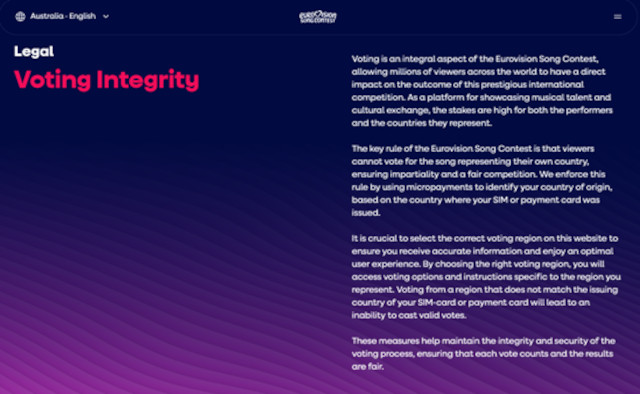 Investigating the 2026 Televote regulations (image: Sharleen Wright)